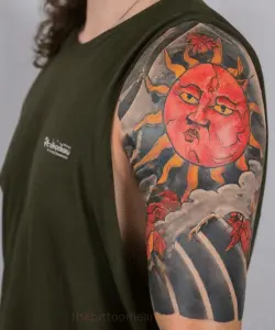 Japanese Sun Tattoo