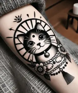 Japanese Cat Tattoo Meaning