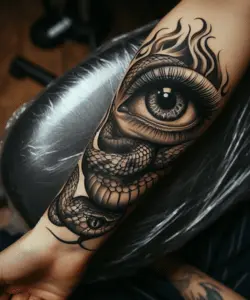 Eye and Snake Tattoo Meaning