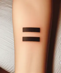 Equal Symbol Tattoo Meaning